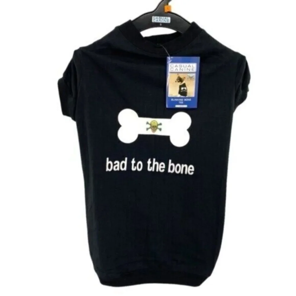 Casual Canine Bad To The Bone Dog Shirt Large